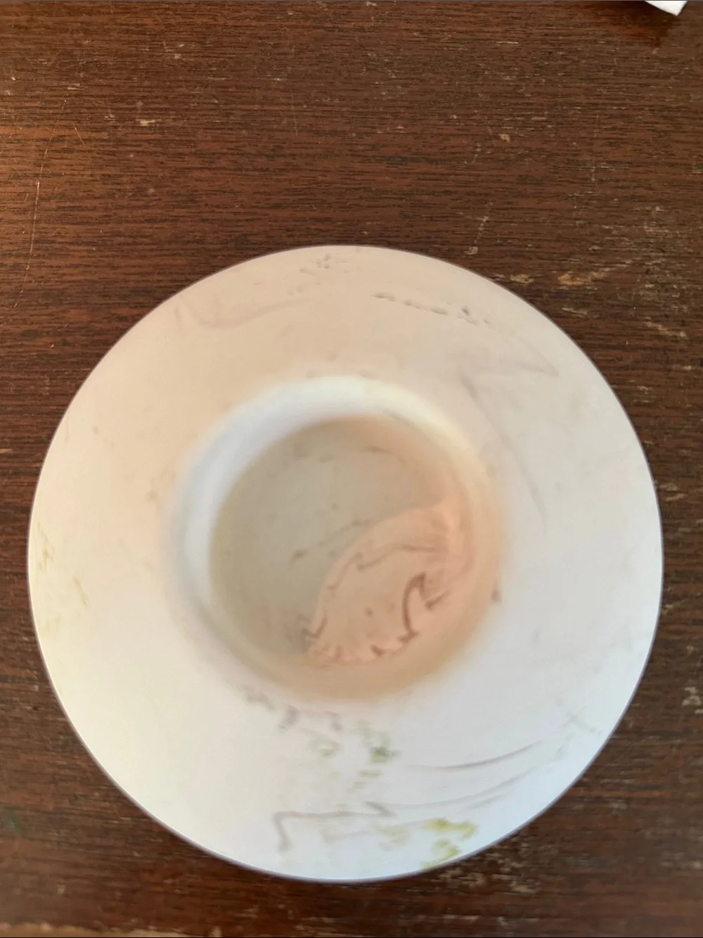 Set of 3 vintage tea light holders • glass and ceramic